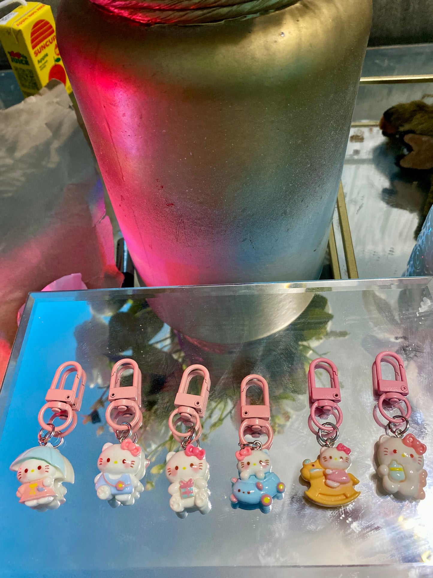 Hello Kitty keychain 6(pcs)