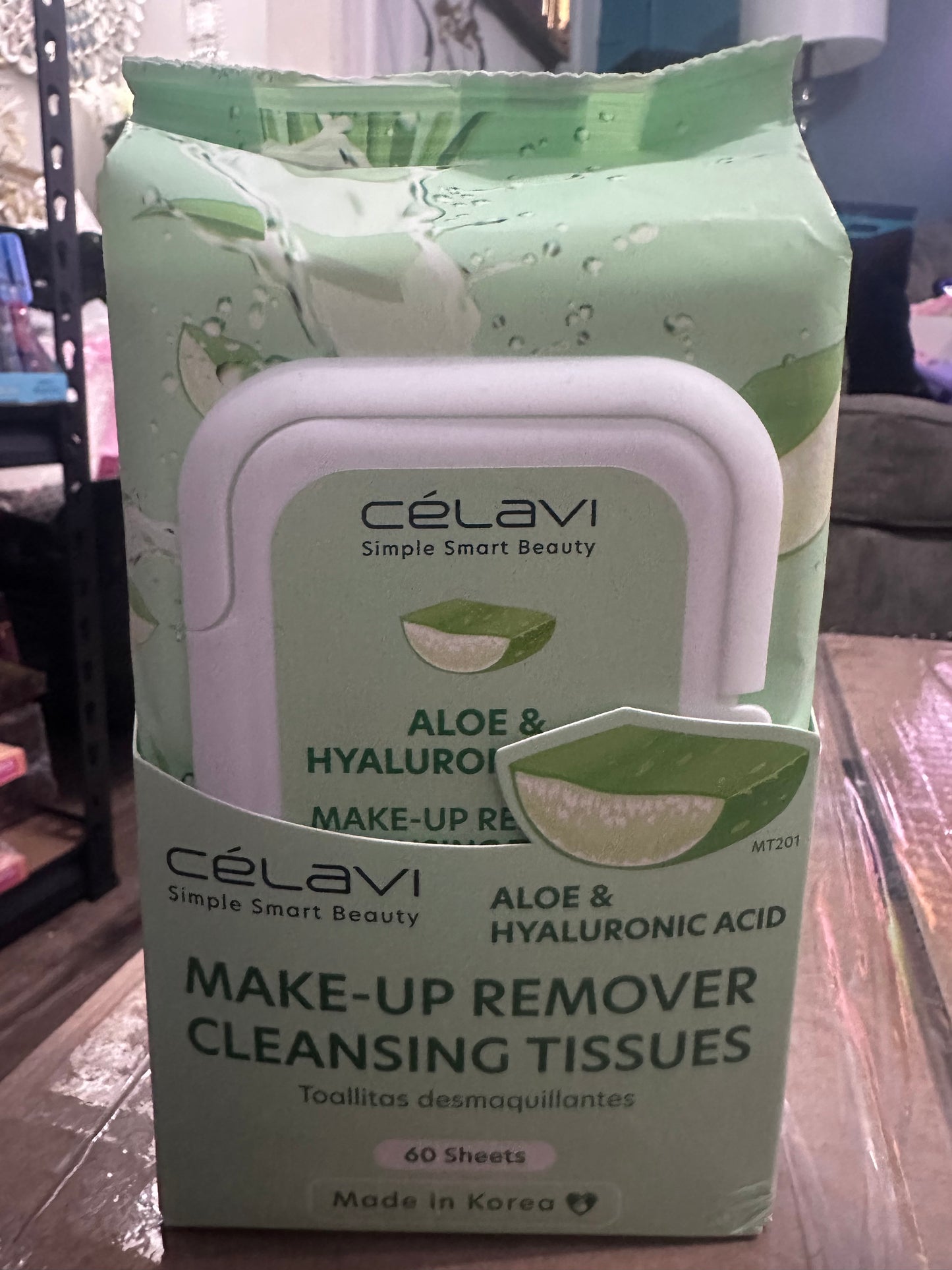 Celavi makeup Remover 8(pcs) 60 wipes