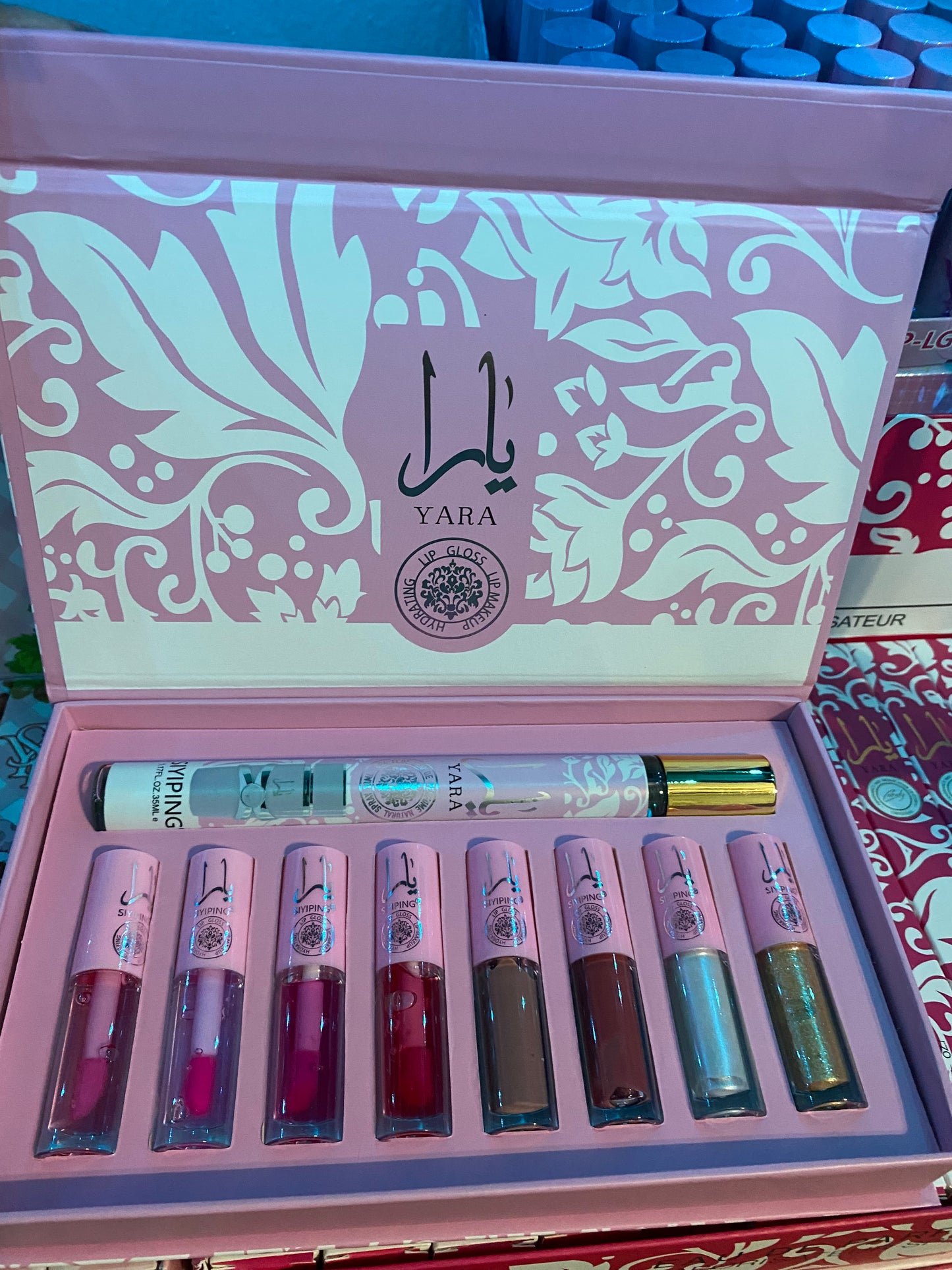 Yard set perfume and lip gloss 9(pcs)