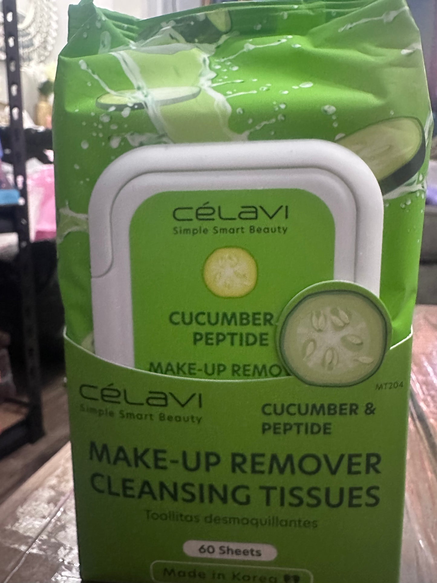 Celavi makeup Remover 8(pcs) 60 wipes