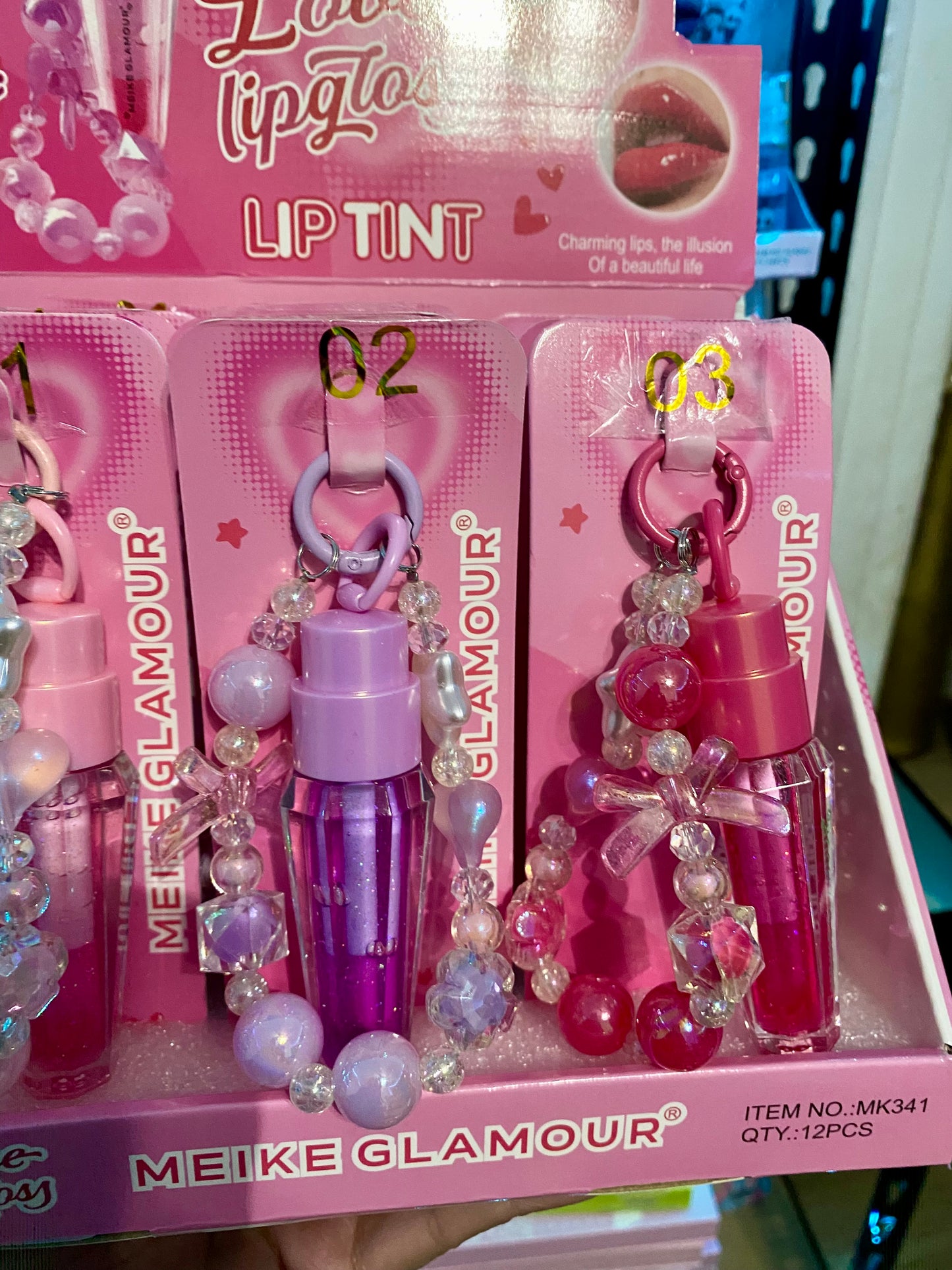 Lip Gloss with Bracelet 12(pcs)