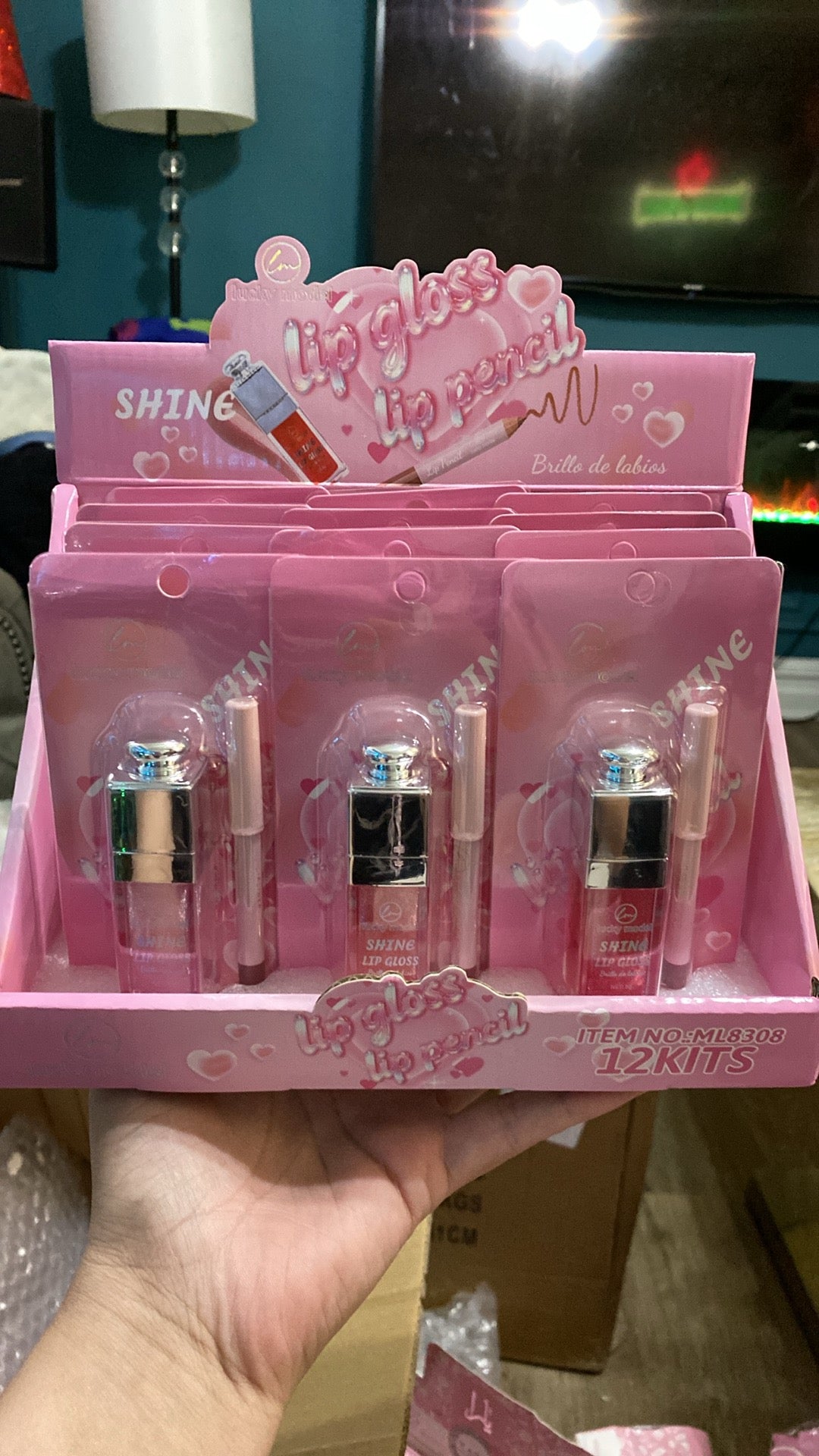 Lip gloss lip liner set 1(pcs)