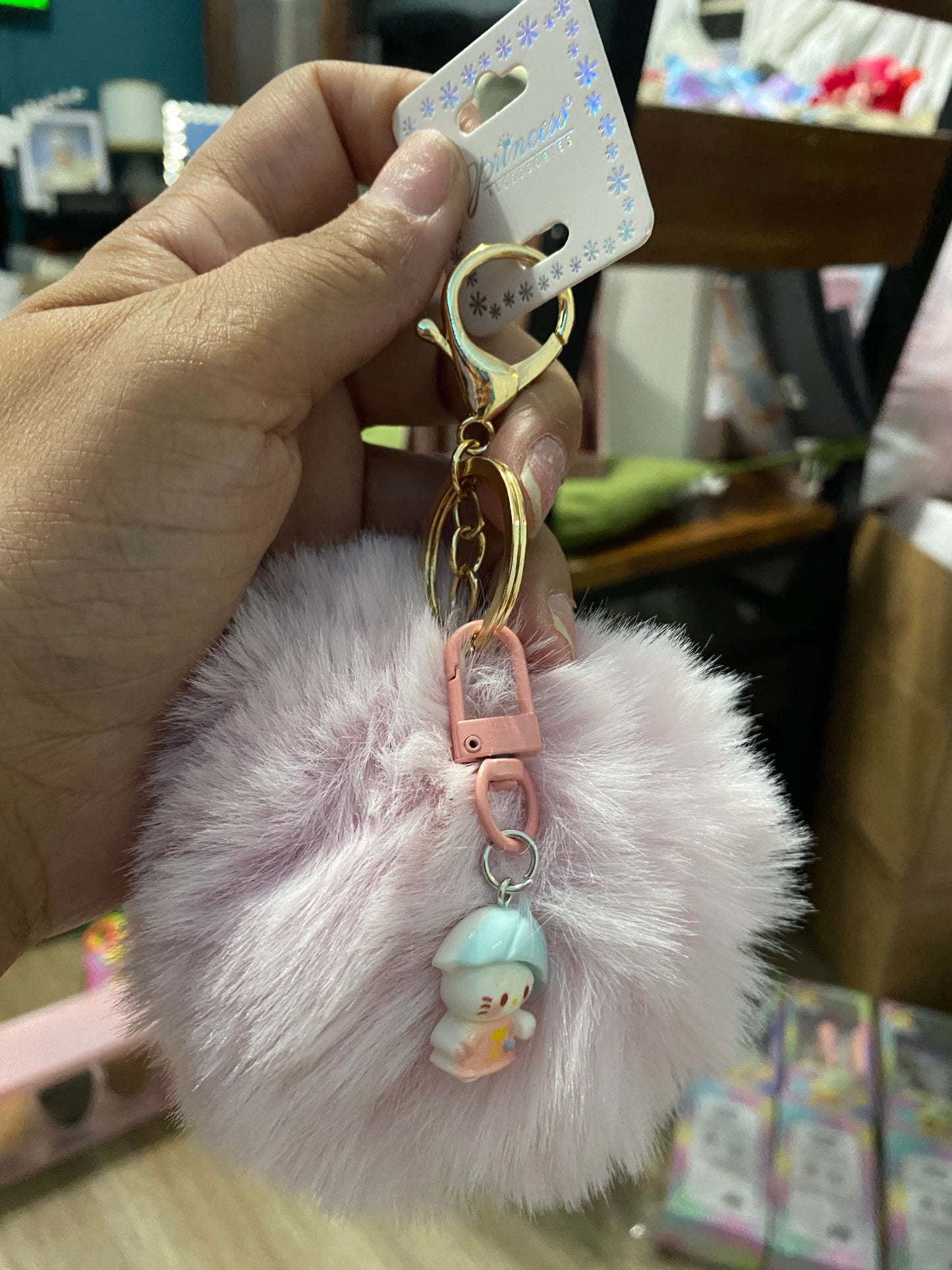 Pompon keychain 12(pcs)