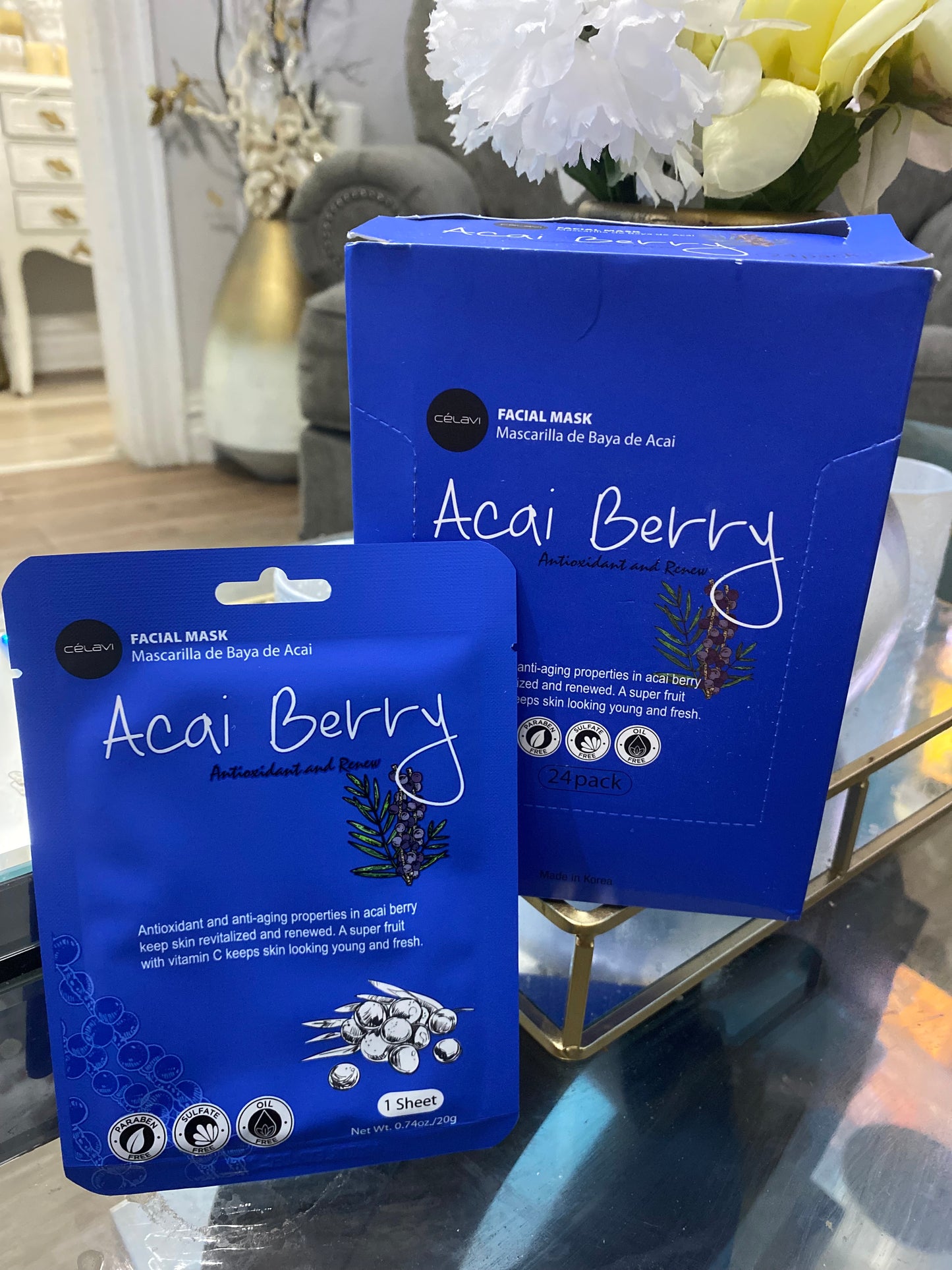 Facial Mask Acai Berry 24(pcs)