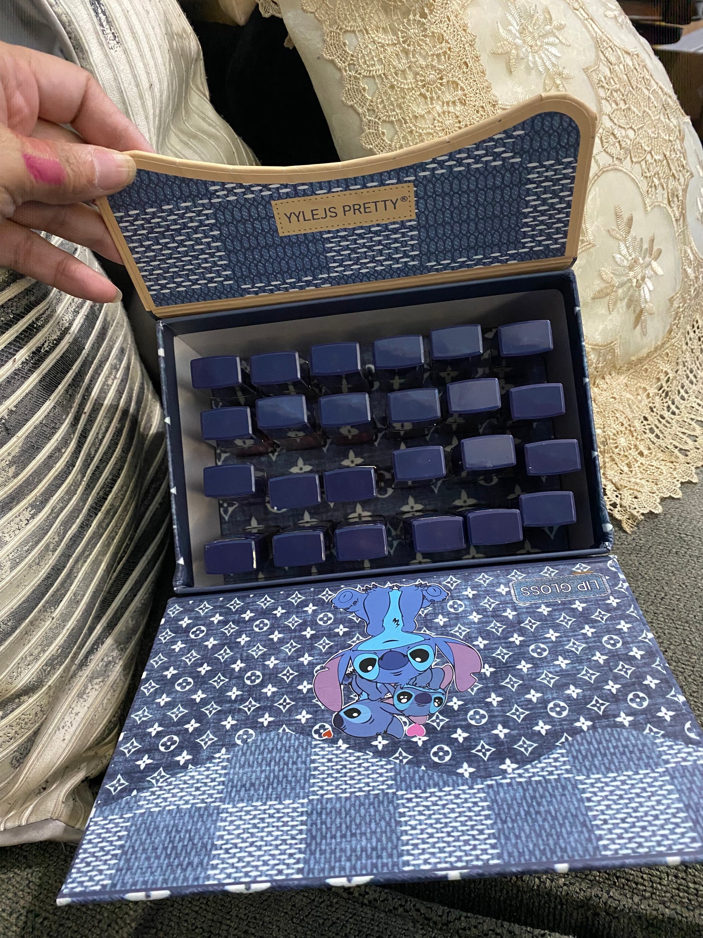 Stitch lip gloss Gif set 24(pcs)