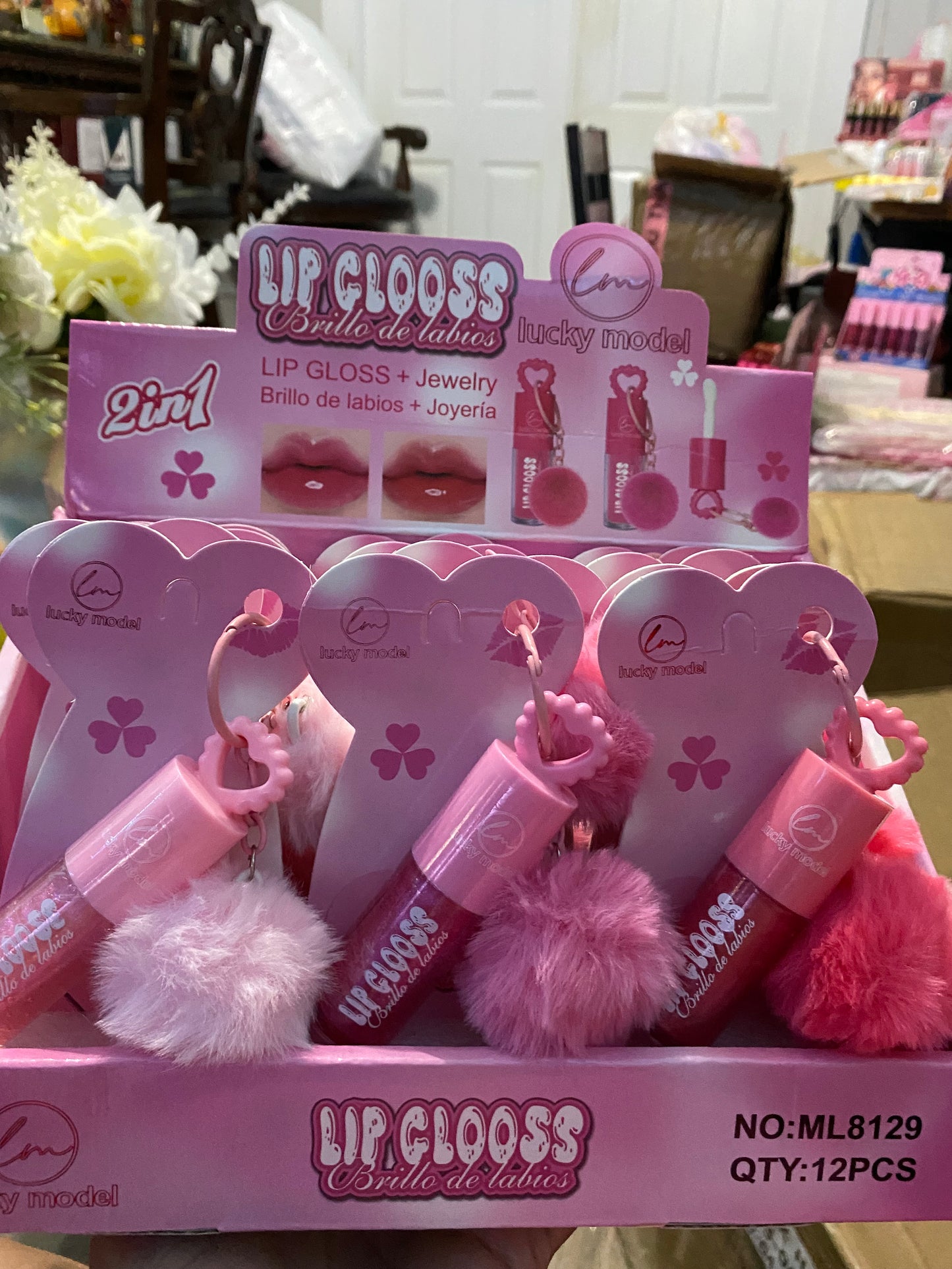 Lip Gloss keychain 12(pcs)