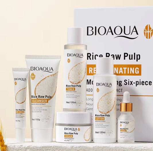 Rice Moisturizing six-piece set skin care