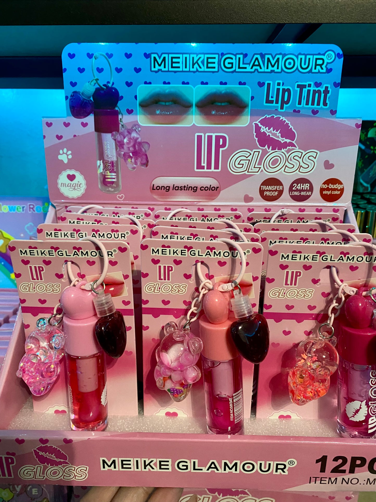 Lip gloss with tint 12(pcs)