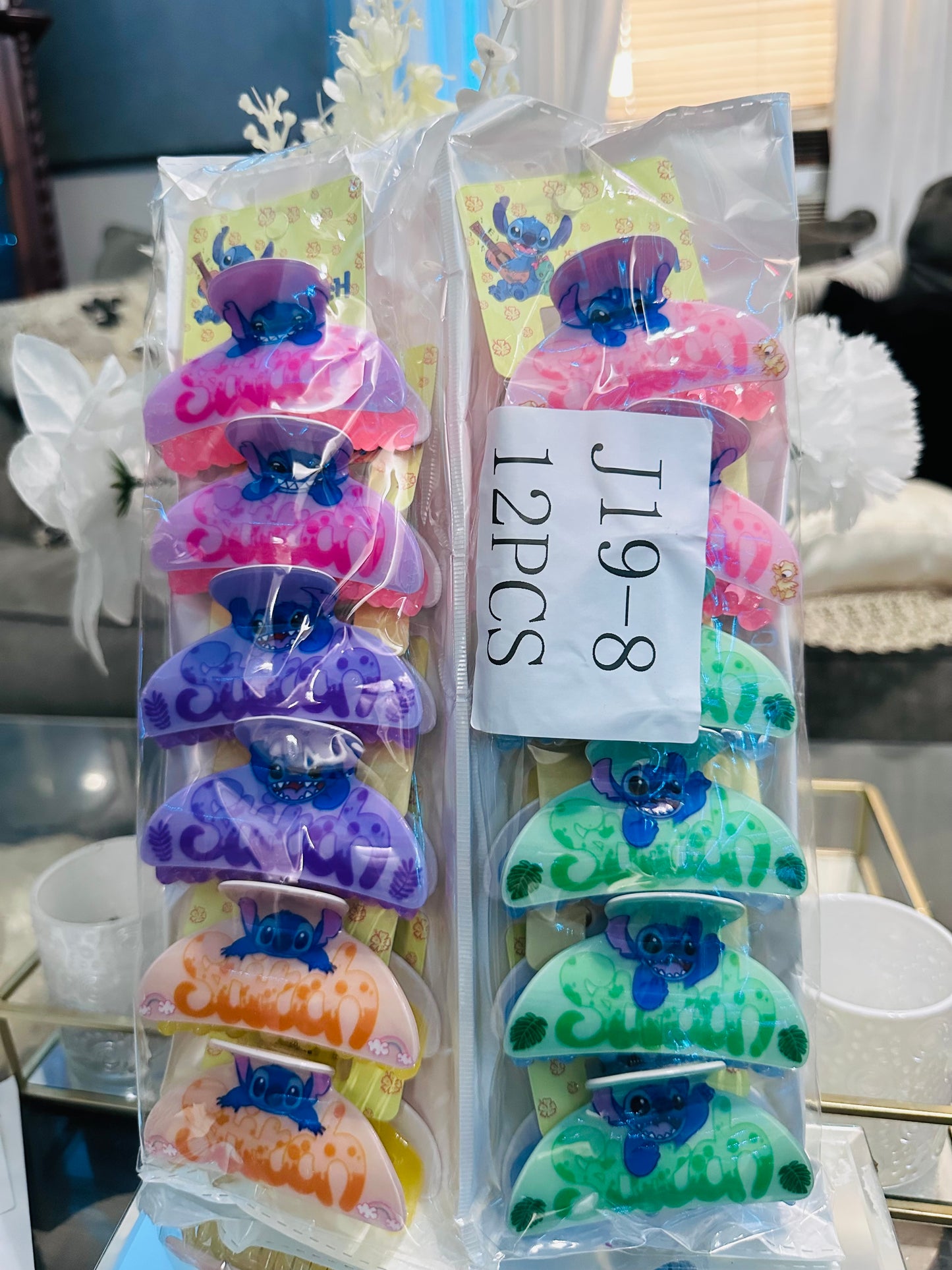 Stitch hair clip 12(pcs)