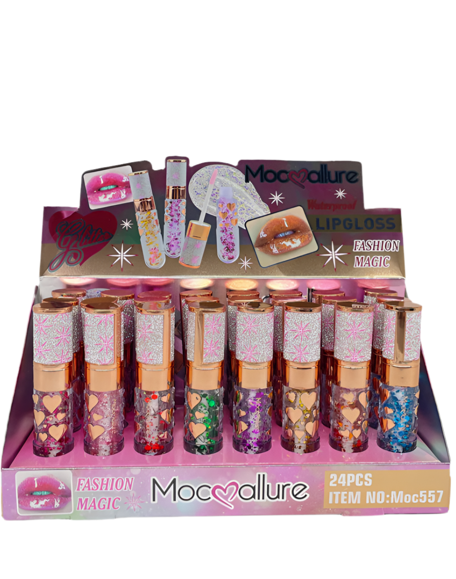 Wholesale lip gloss, 5 boxes of 24 (pcs)