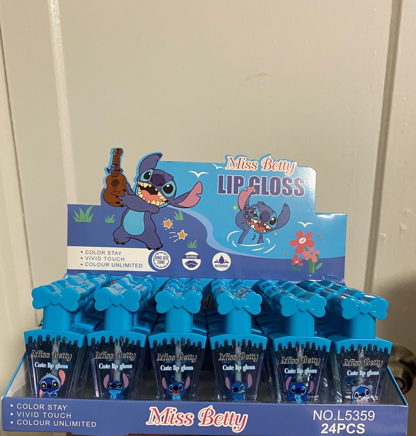 Stitch lip gloss 24(pcs)