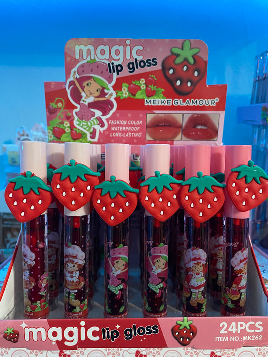 strawberry Lip gloss Tint with ring 24(pcs)
