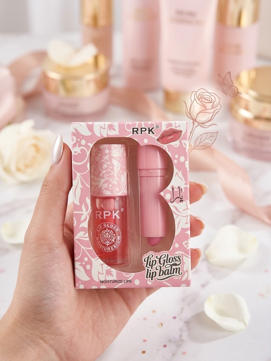 Lip Gloss Lip Balm set