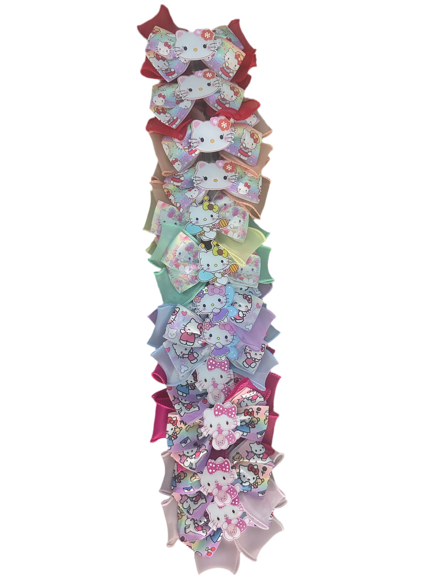 Hello Kitty bow hair clip (12 pcs )
