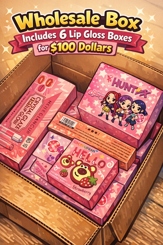 Wholesale Box – Includes 6 Lip GLOSS BOXES.