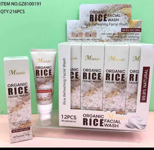 Organic Rice Facial Wash 12(pcs)