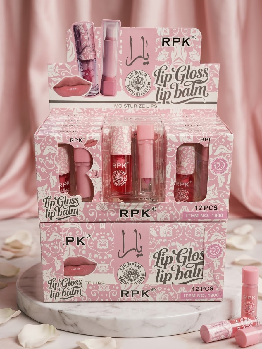 Lip Gloss Lip Balm set