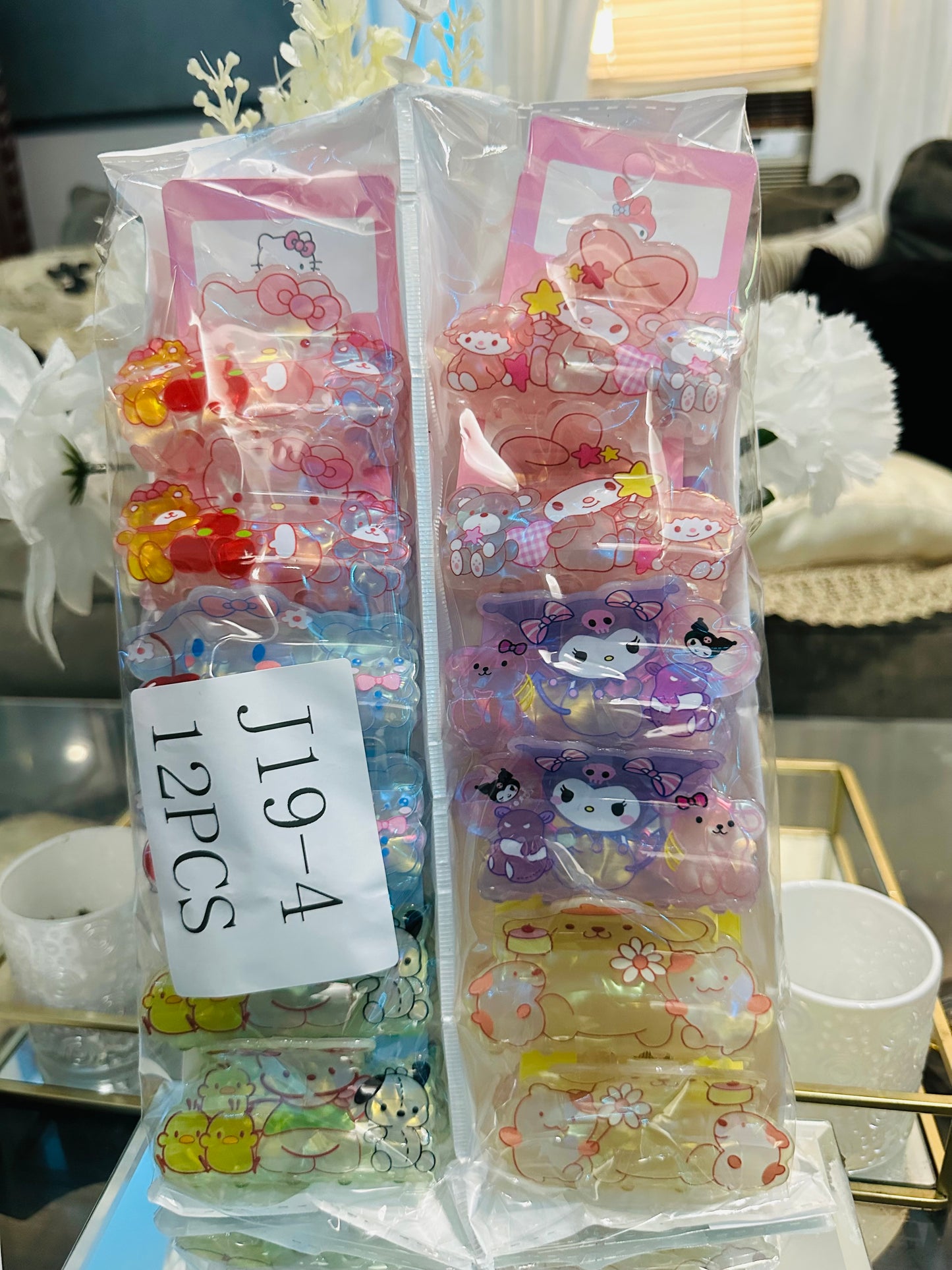 Hello Kitty and friends hair clip 12(pcs)