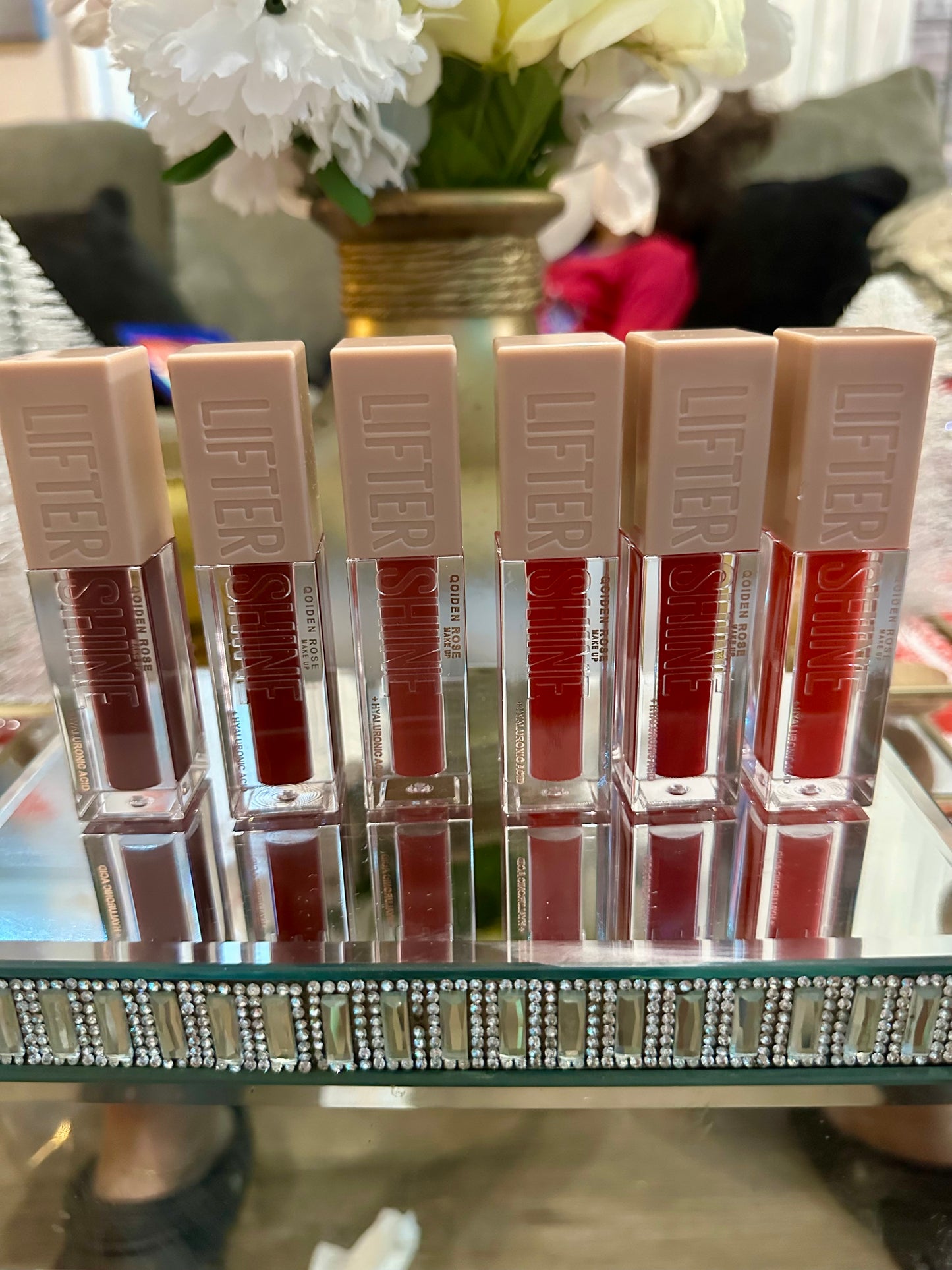 Red Lip Gloss Matte Long-Lasting 24(pcs)