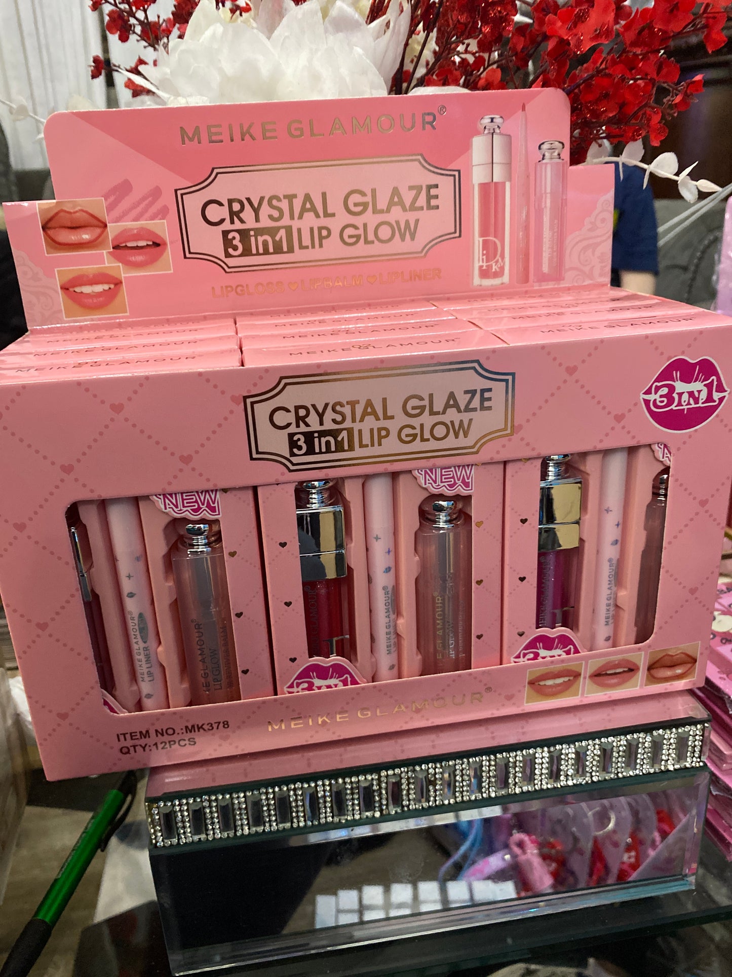 3 in 1 Lip Gloss set 12(pcs)