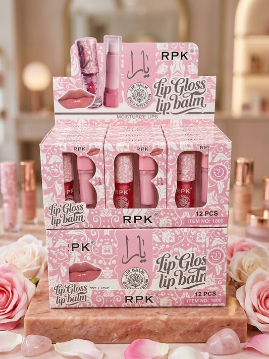 Lip Gloss Lip Balm set