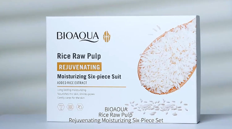 Rice Moisturizing six-piece set skin care