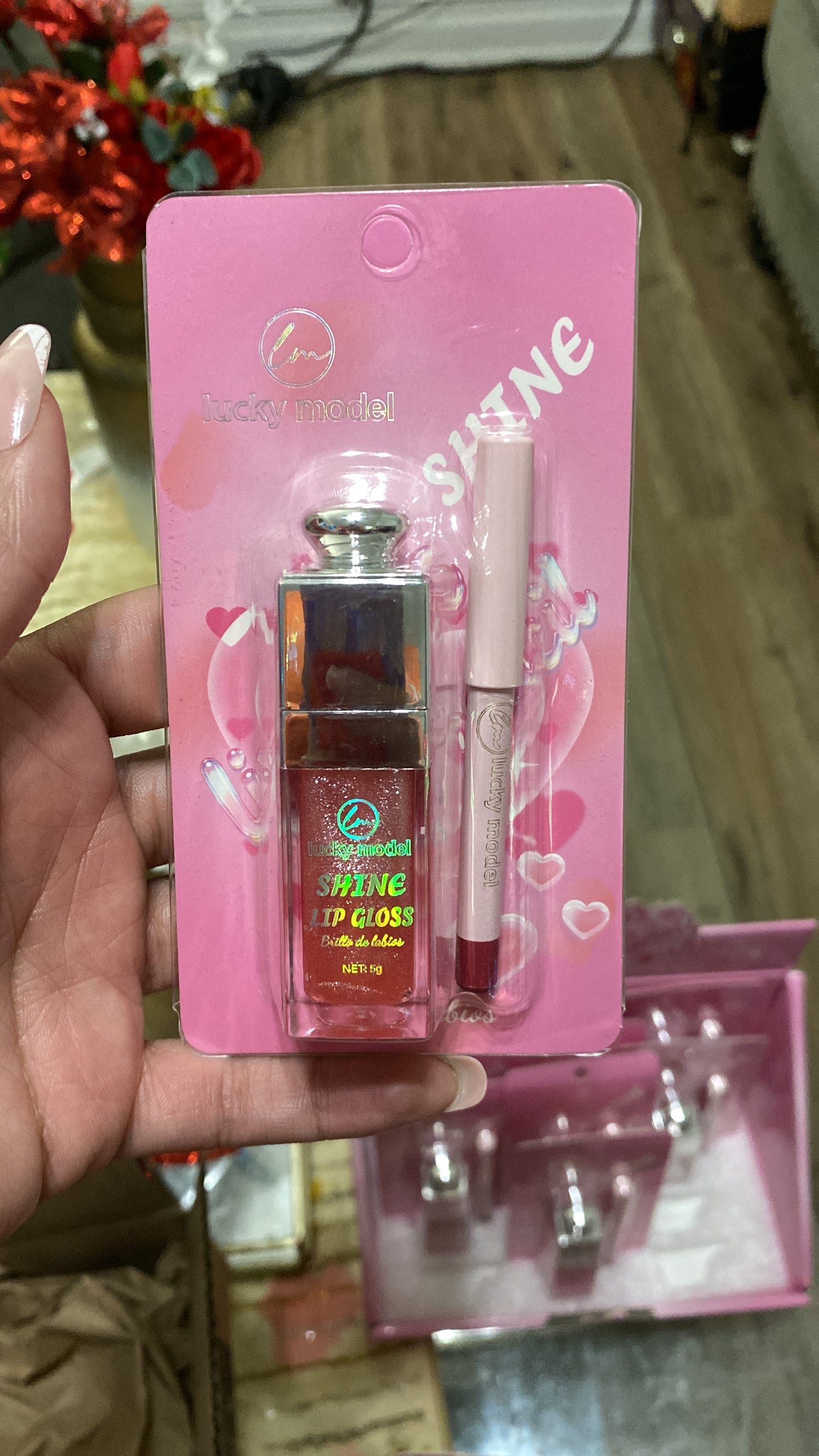 Lip gloss lip liner set 1(pcs)