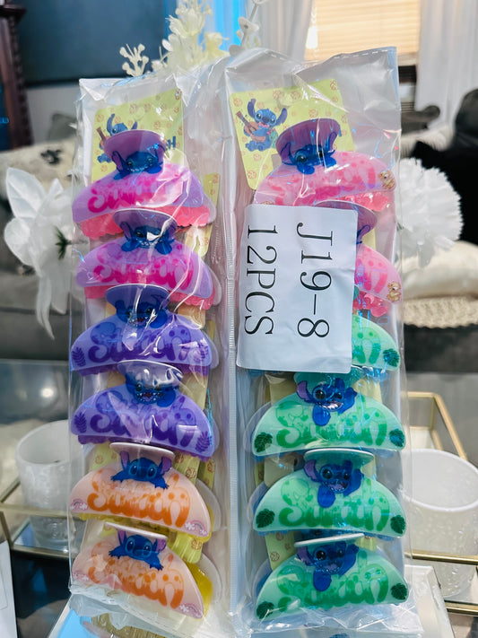 Stitch hair clip 12(pcs)