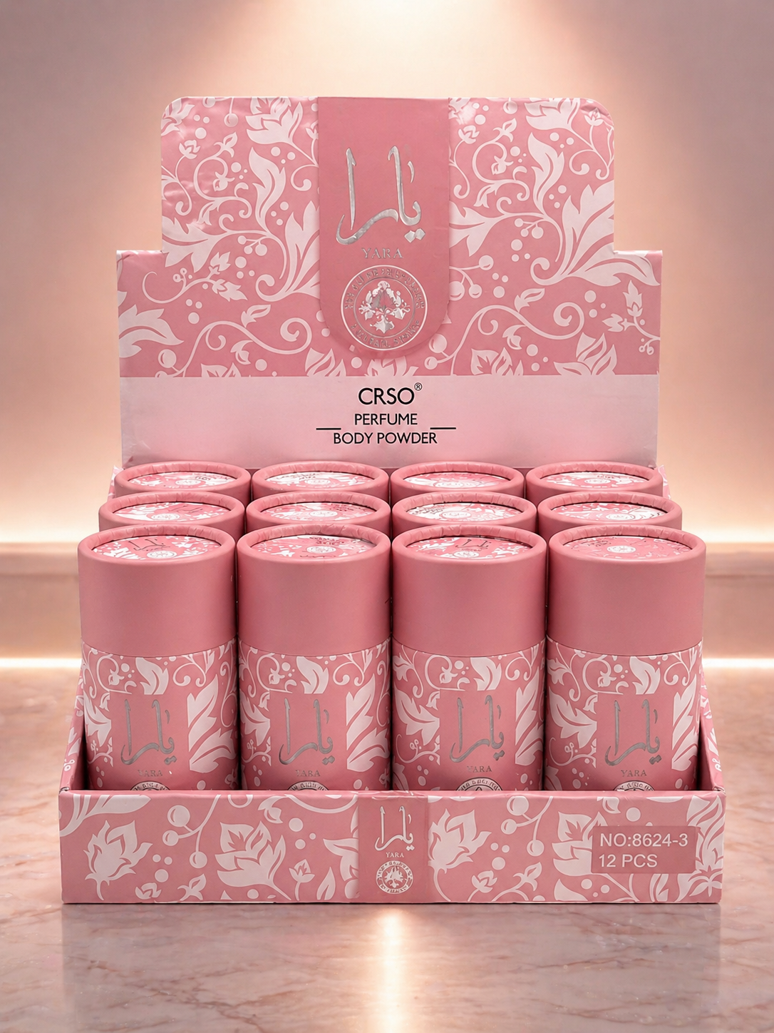 Yara Perfume Body Powder with Glitter 12(pcs)
