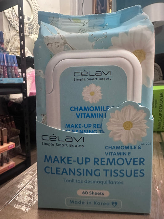 Celavi makeup Remover 8(pcs) 60 wipes